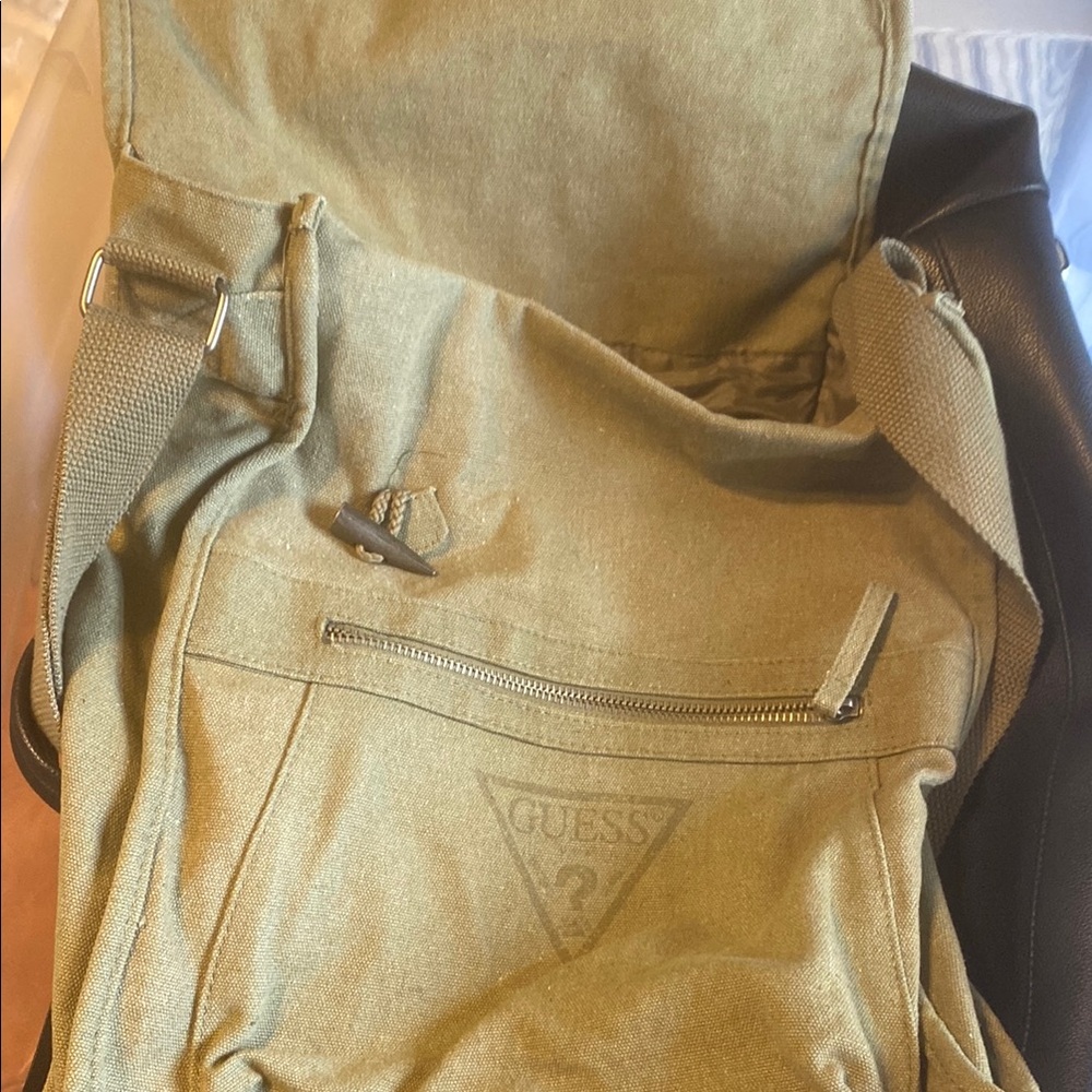 Guess Green Backpack Casual Style